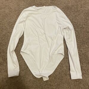 White Long Sleeve Bodysuit